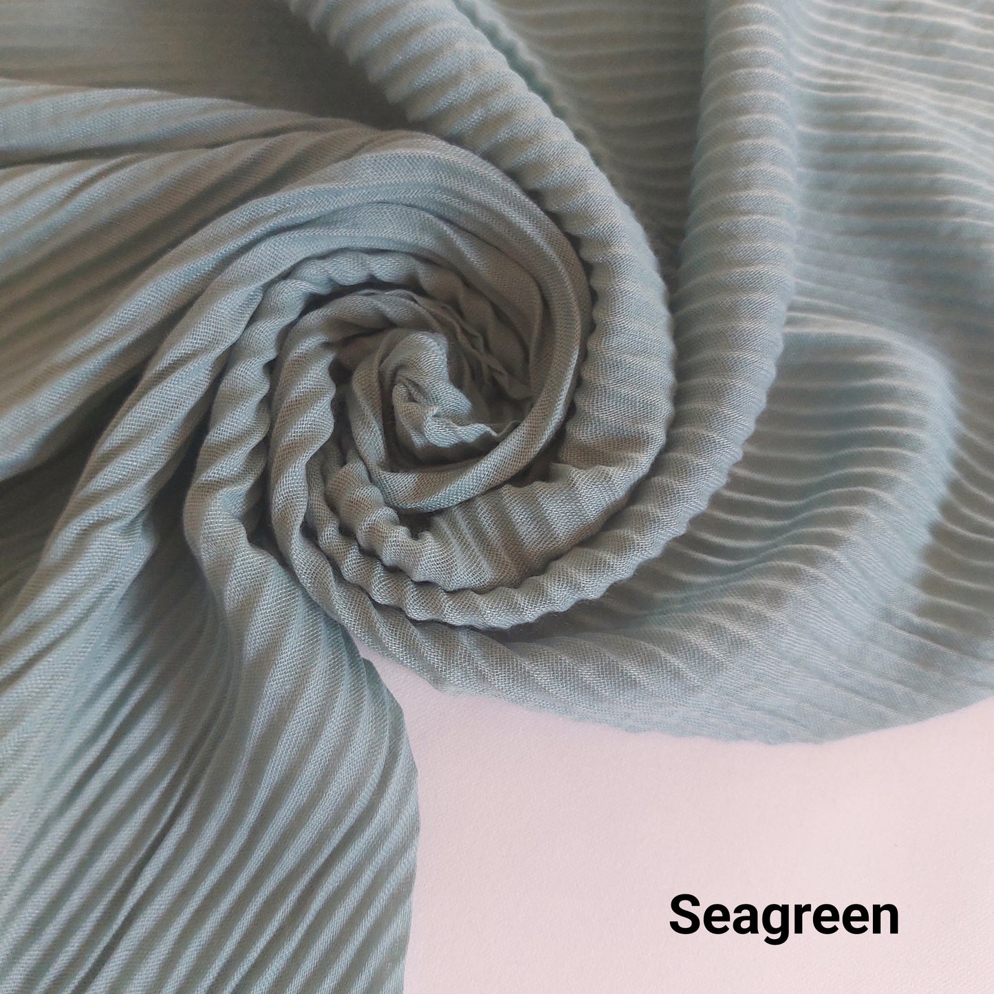 Crumpled Hijab - Seagreen