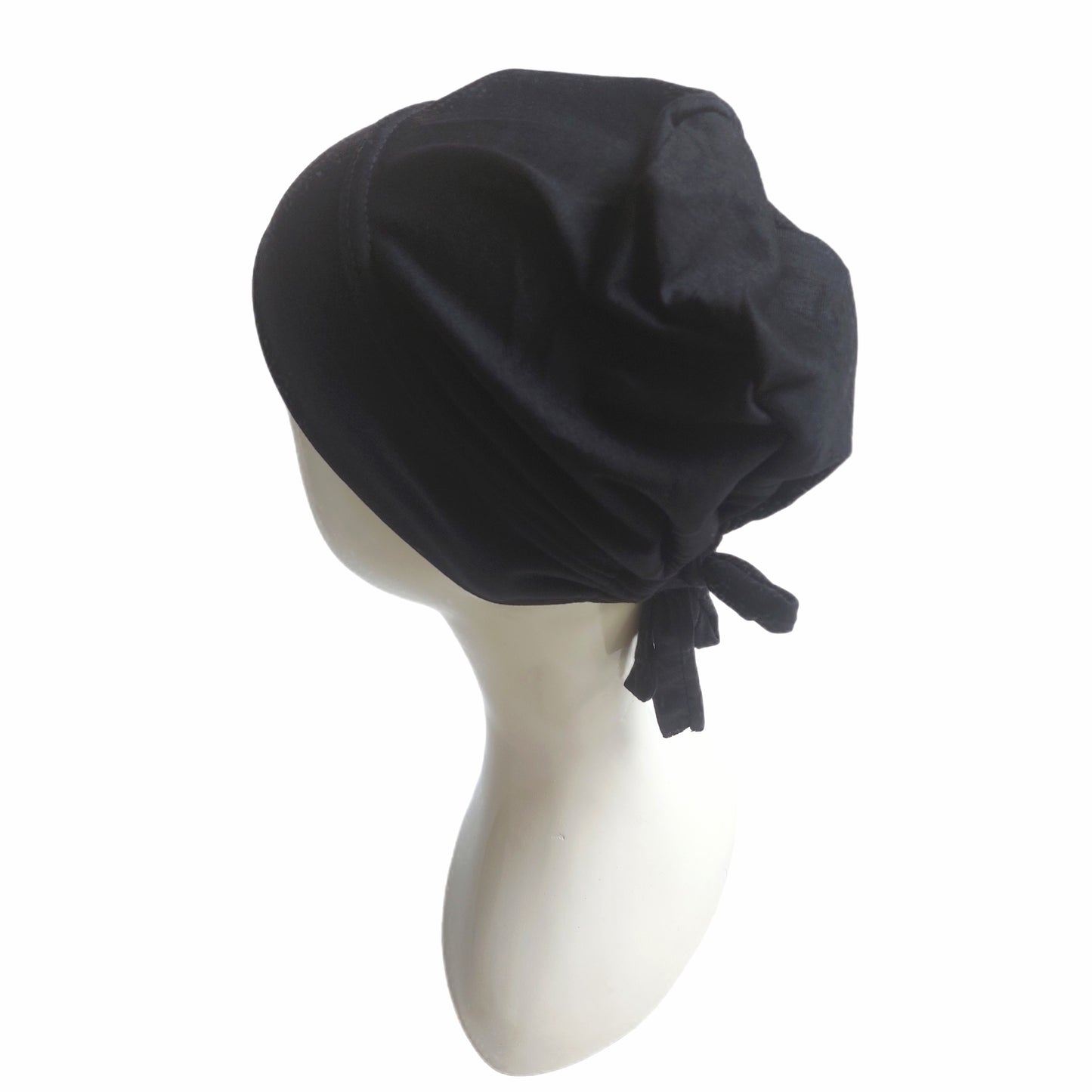 Tie Back with band Cap - Black
