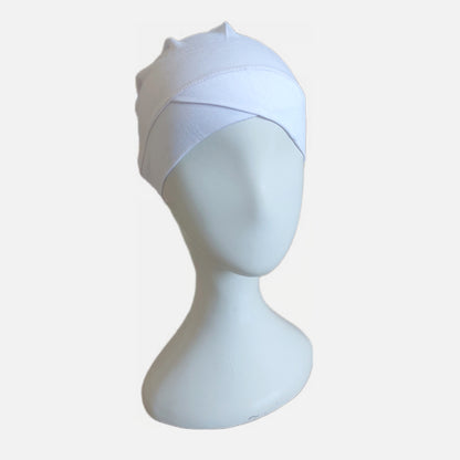 Turkish Criss Cross Tube Band - White