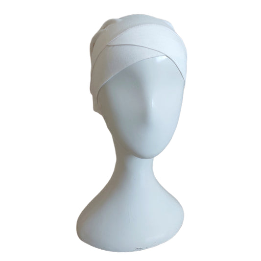 Turkish Criss Cross Tube Band - Ivory