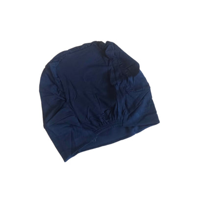 Turkish Full Coverage Tube Cap with Elastic - Navy