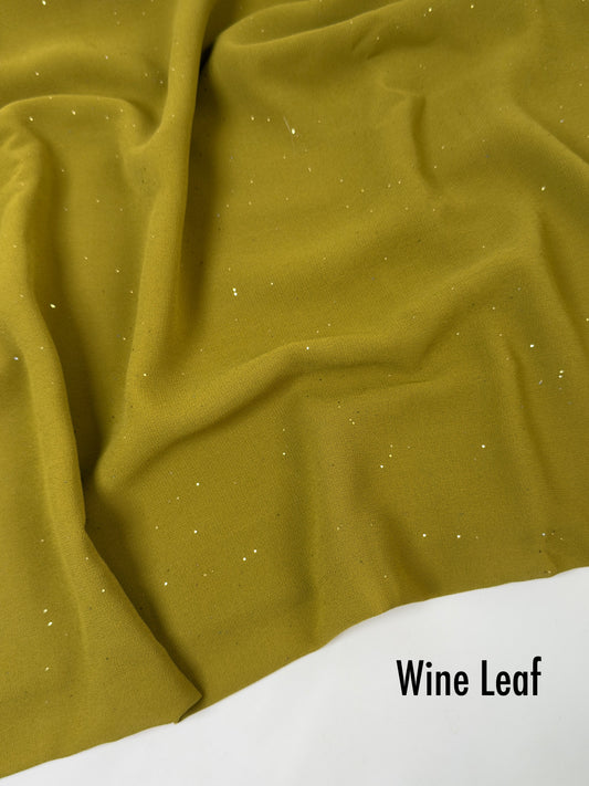 Georgette Glitter Hijab - Wine Leaf